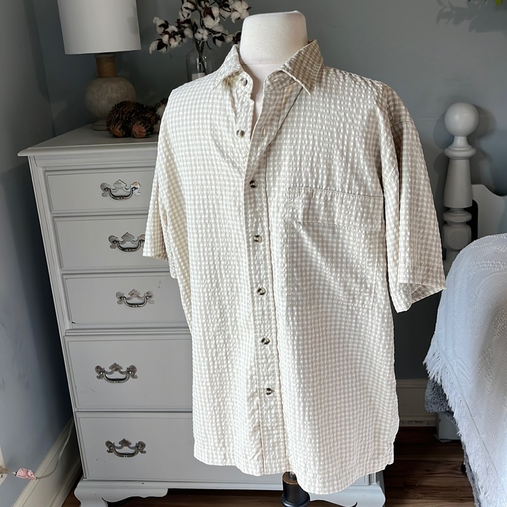 Aigle Mens Short Sleeve Large Lightweight Shirt